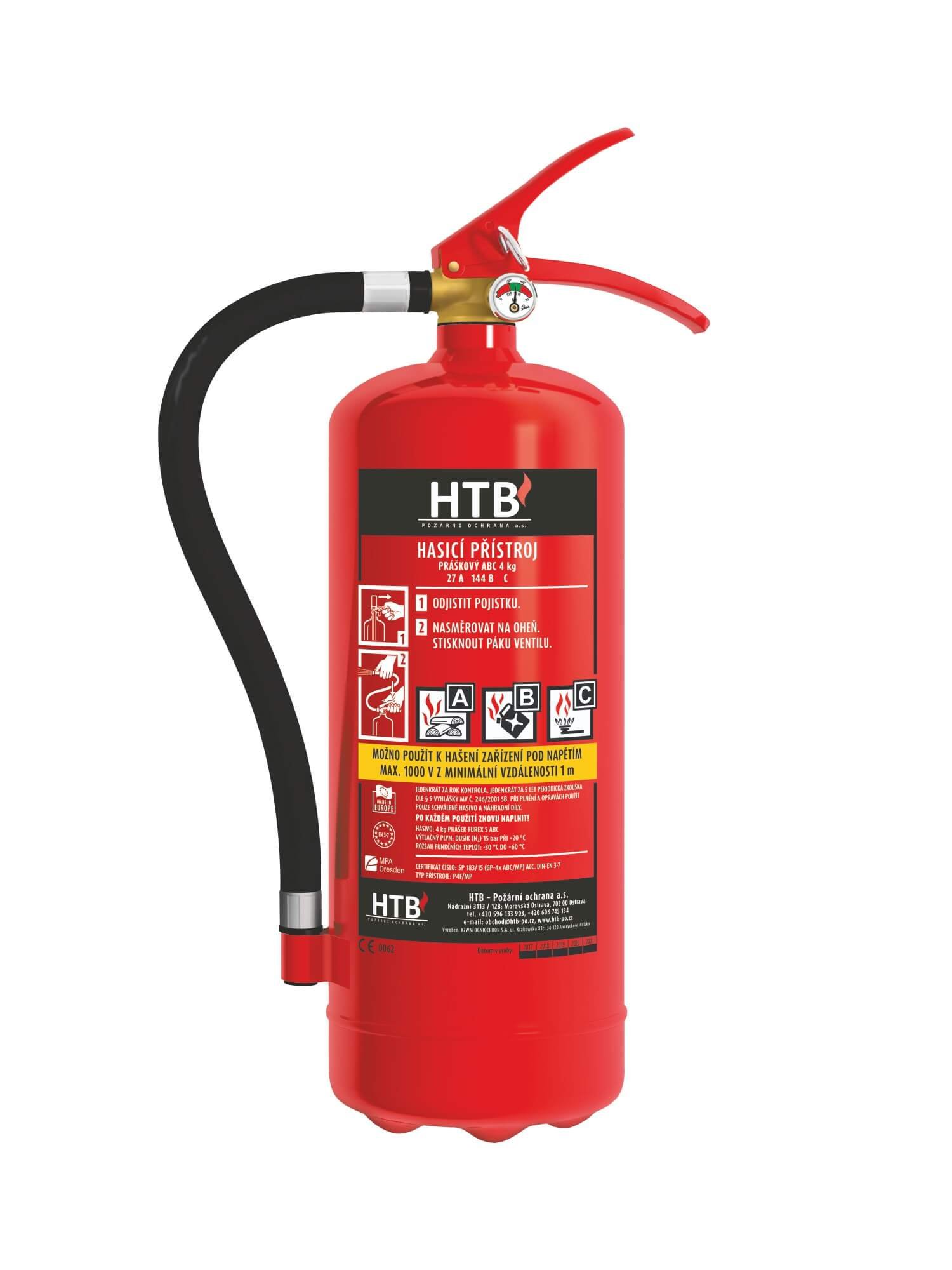 Hasicí přístroj P6F/MM