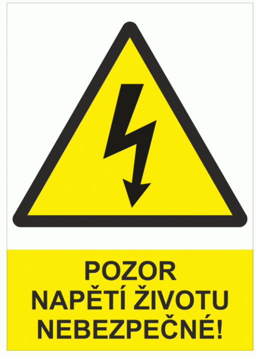 Pozor napětí životu nebezpečné ! A4