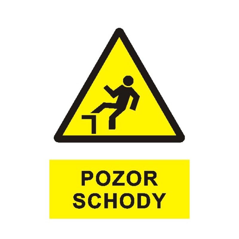 Pozor schody A4